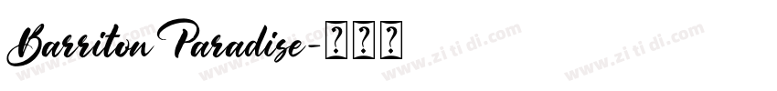 Barriton Paradise字体转换